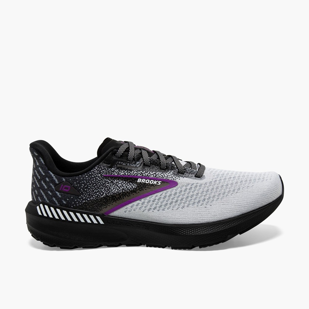 Chaussure Running Brooks Launch GTS 10 Noir Grise Femme | AQM-4830234